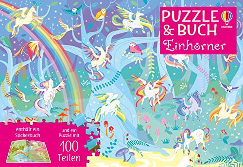 Puzzle & Buch: Einhörner: Puzzle mit 100 Teilen (Puzzle-und-Buch-Reihe) von Usborne